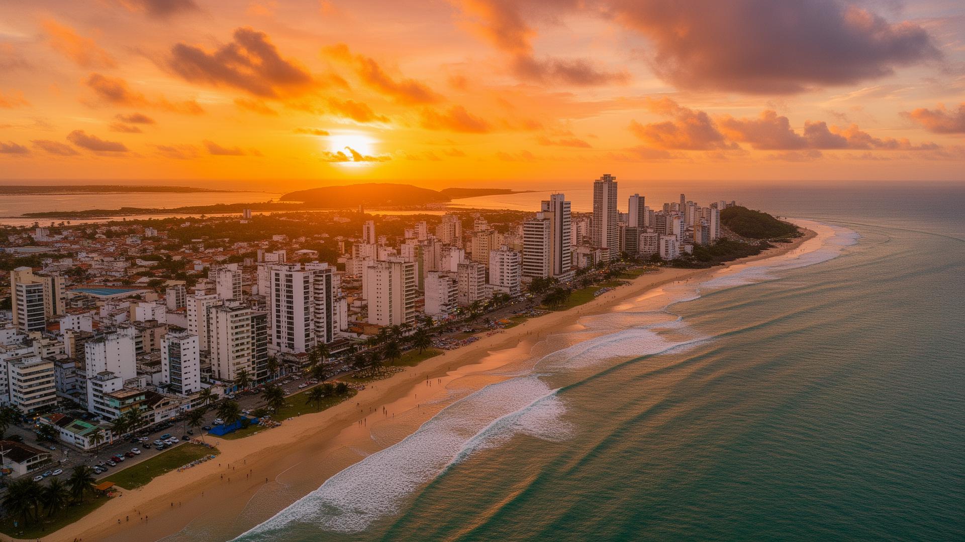 Maceió ao pôr do sol